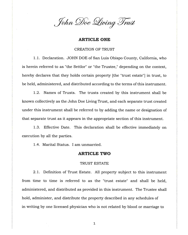 Special needs trust attorney San Luis Obispo protecting government benefits